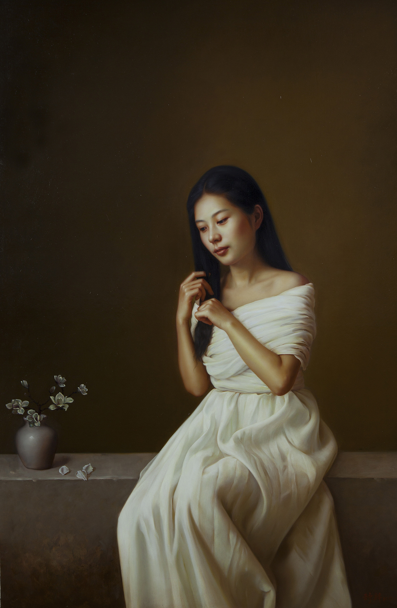 闲80x120cm 布面油画 2015