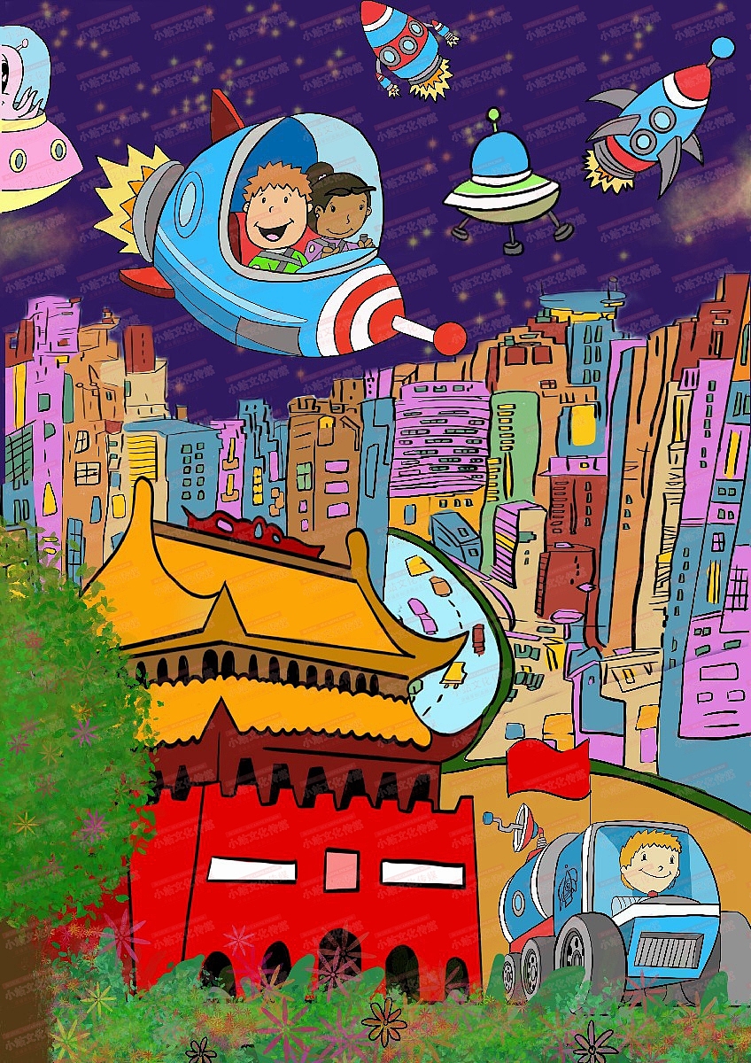 电脑绘画作品 学生绘画 中小学生电脑绘画绘图作品20