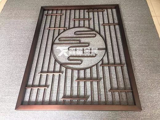 不锈钢屏风 拉丝满焊红古铜不锈钢花格 不锈钢隔断
