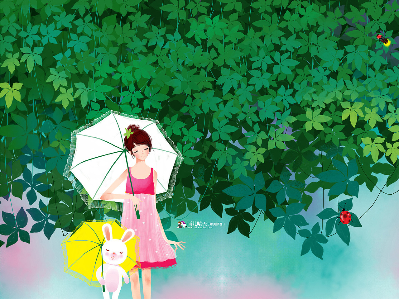 画儿晴天 唯美插画 壁纸插画 桌面插画 唯美壁纸 唯美浪漫小清新（图ZNjcyMzI0NDQ=） - 商业插画 - 站酷设计师画儿晴天原创素材 - 站酷ZCOOL
