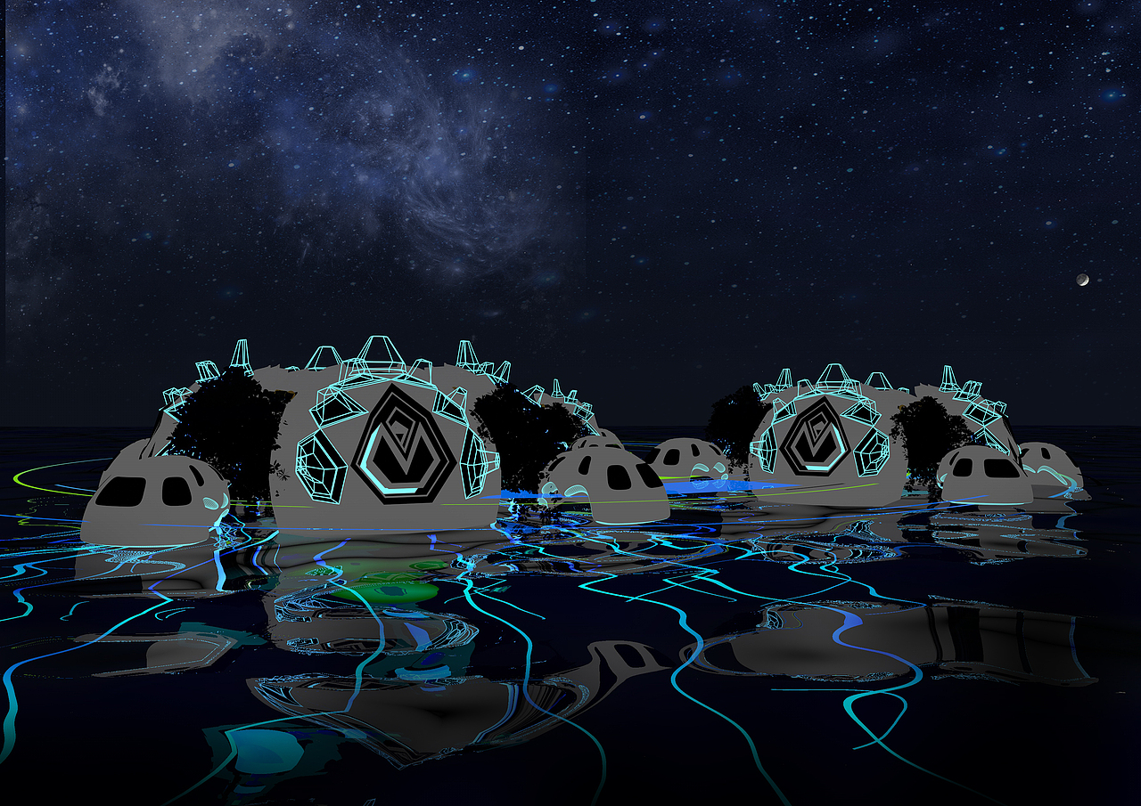 夜晚整体效果图