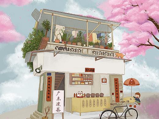 《城事》-汕头小屋（个人主页-ZMzQ2NDI1MzY=） - 艺术插画 - 站酷设计师FAFAlemon原创素材 - 站酷ZCOOL