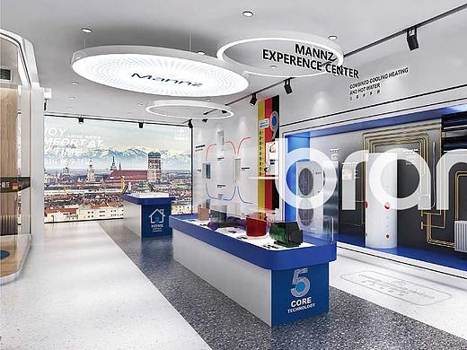 德国曼茨新风空调新零售专卖店设计—上海班德设计公司