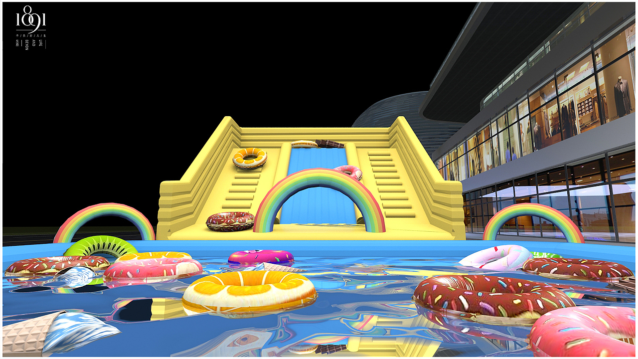 东原1891夏季活动美陈（落地）（图ZMTY4NjQxNzMy） - 场景 - 站酷设计师A4paper原创素材 - 站酷ZCOOL