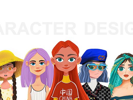 CHARACTER DESIGNS #2（个人主页-ZNDQzMDcwNzI=） - 艺术插画 - 站酷设计师弯弯Rowan原创素材 - 站酷ZCOOL
