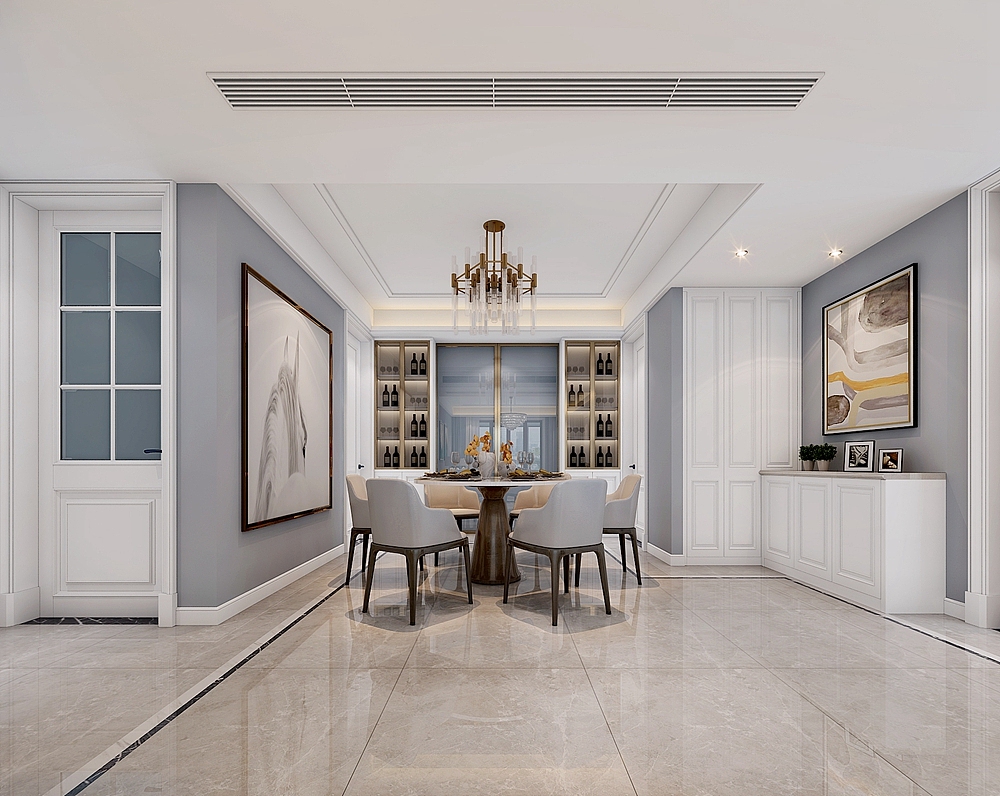 美极了!150㎡美式轻奢装修