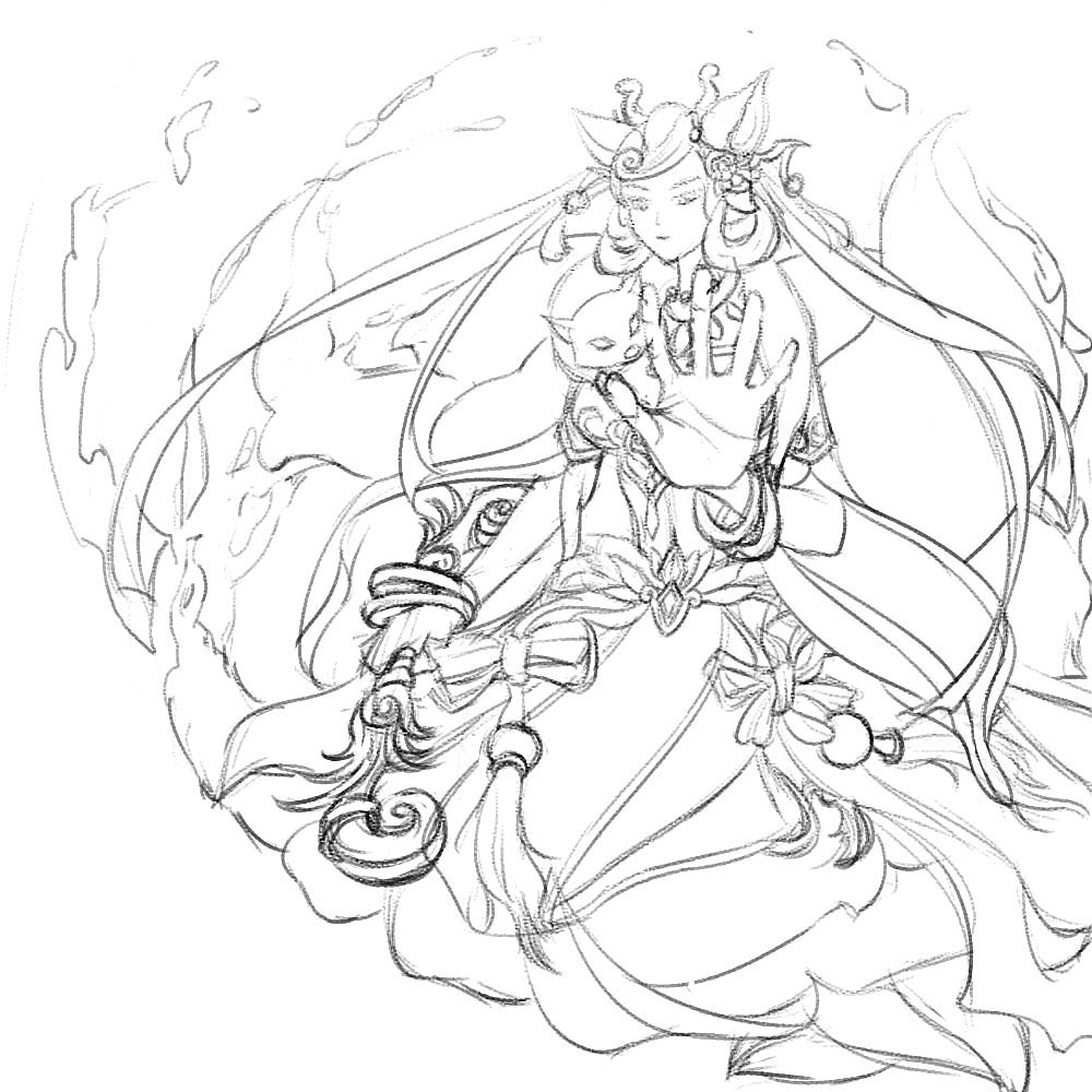 勾陈-问道神兽_aimee画画-站酷zcool