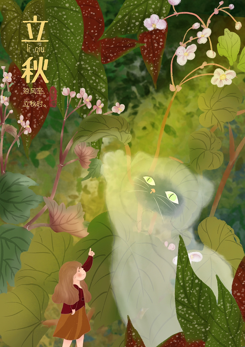 想在秋天里仔细看看秋海棠