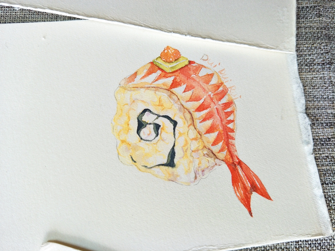 水彩日料绘（图ZMTA0MTkzMzky） - 商业插画 - 站酷设计师堆堆睿原创素材 - 站酷ZCOOL