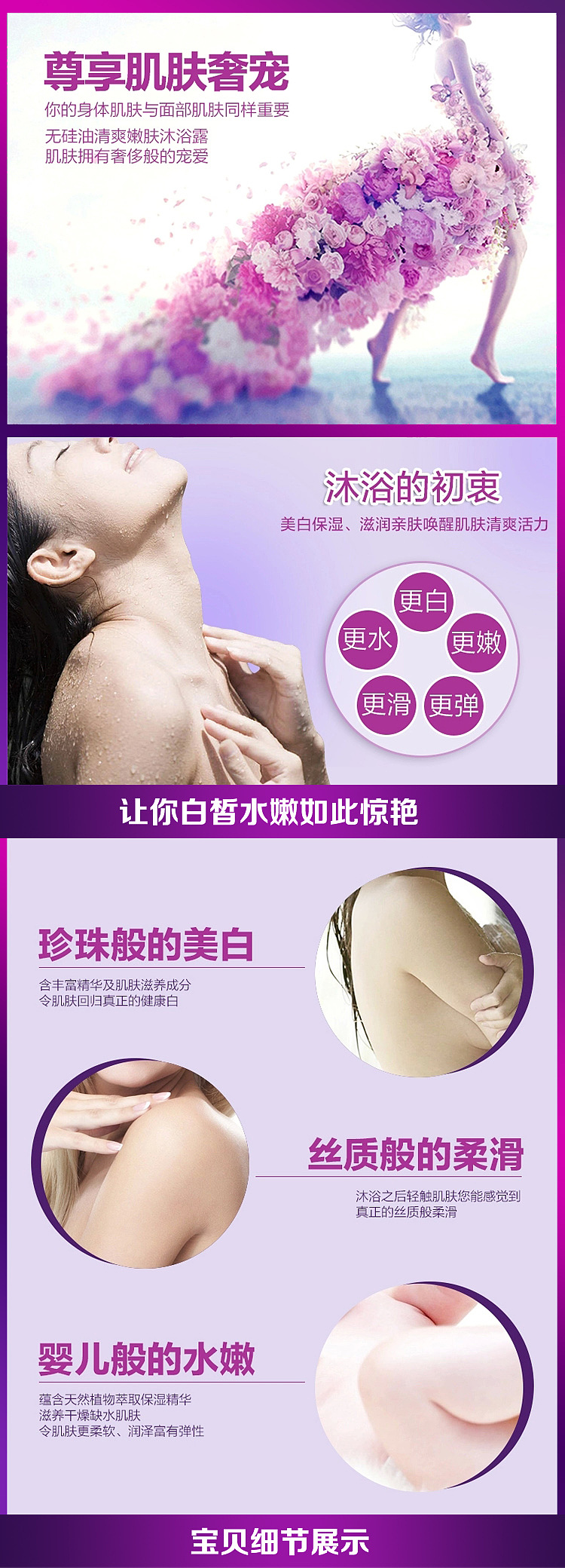 博倩沐浴露详情设计