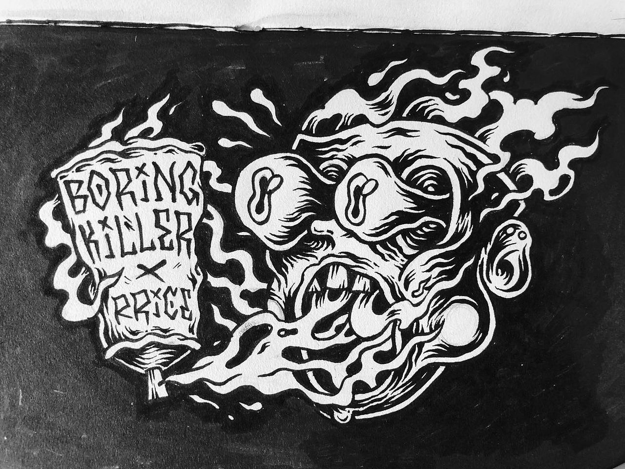 BoringKiller／干掉无趣（图ZMTE3MjMyNTM2） - 商业插画 - 站酷设计师RichPJ原创素材 - 站酷ZCOOL
