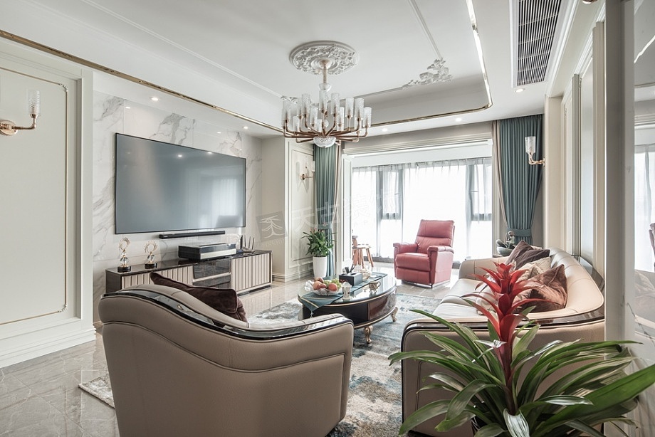 万科御澜道装修实景,混搭风格设计,天古装饰设计师蔡培