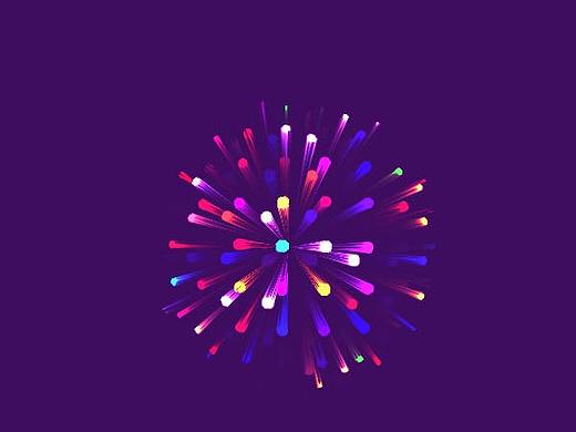 利用ps滤镜制作绚丽的彩色烟花教程