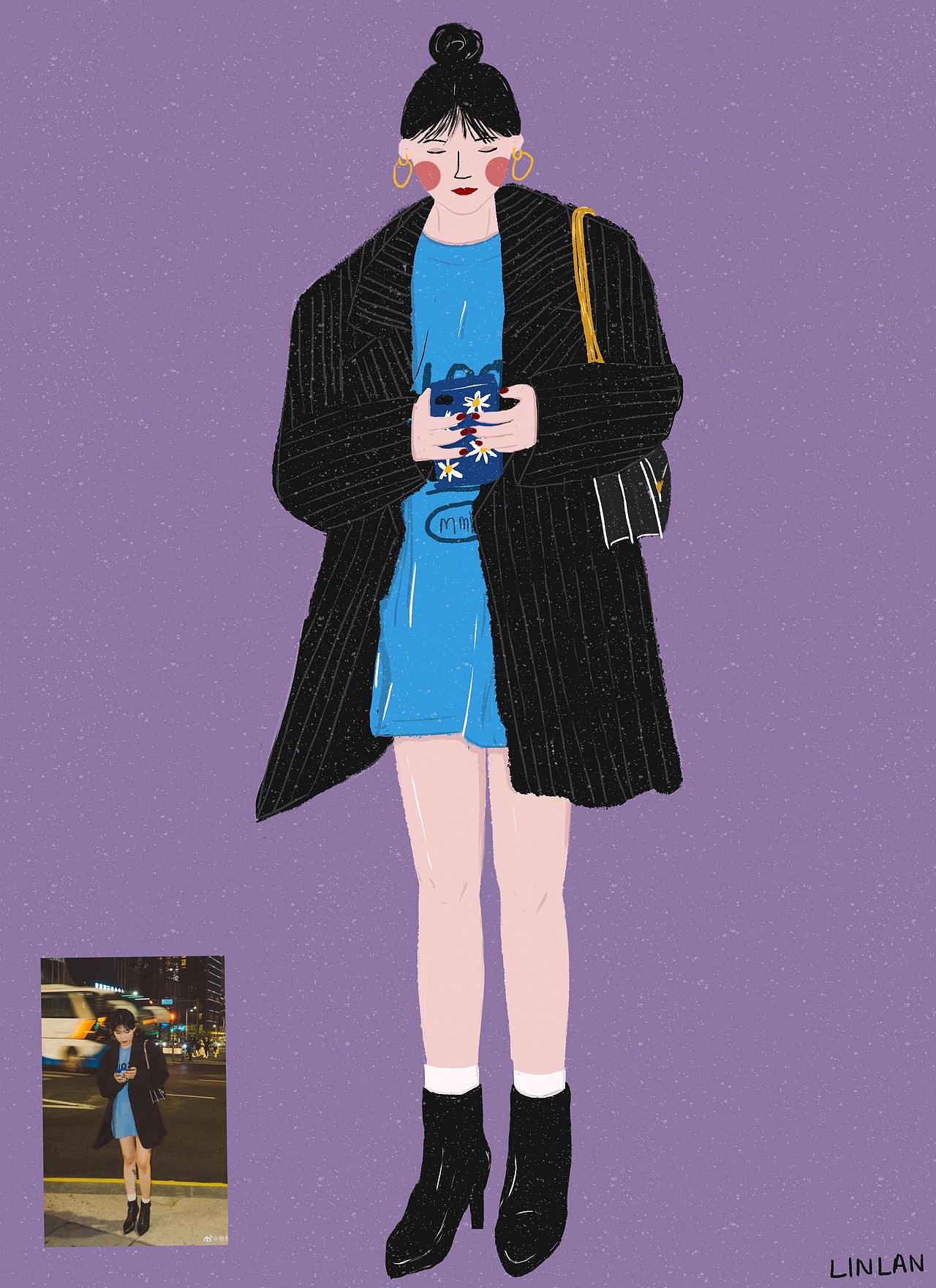 时尚博主们（图ZMTk1ODczNDM2） - 创作习作 - 站酷设计师linlan_y原创素材 - 站酷ZCOOL