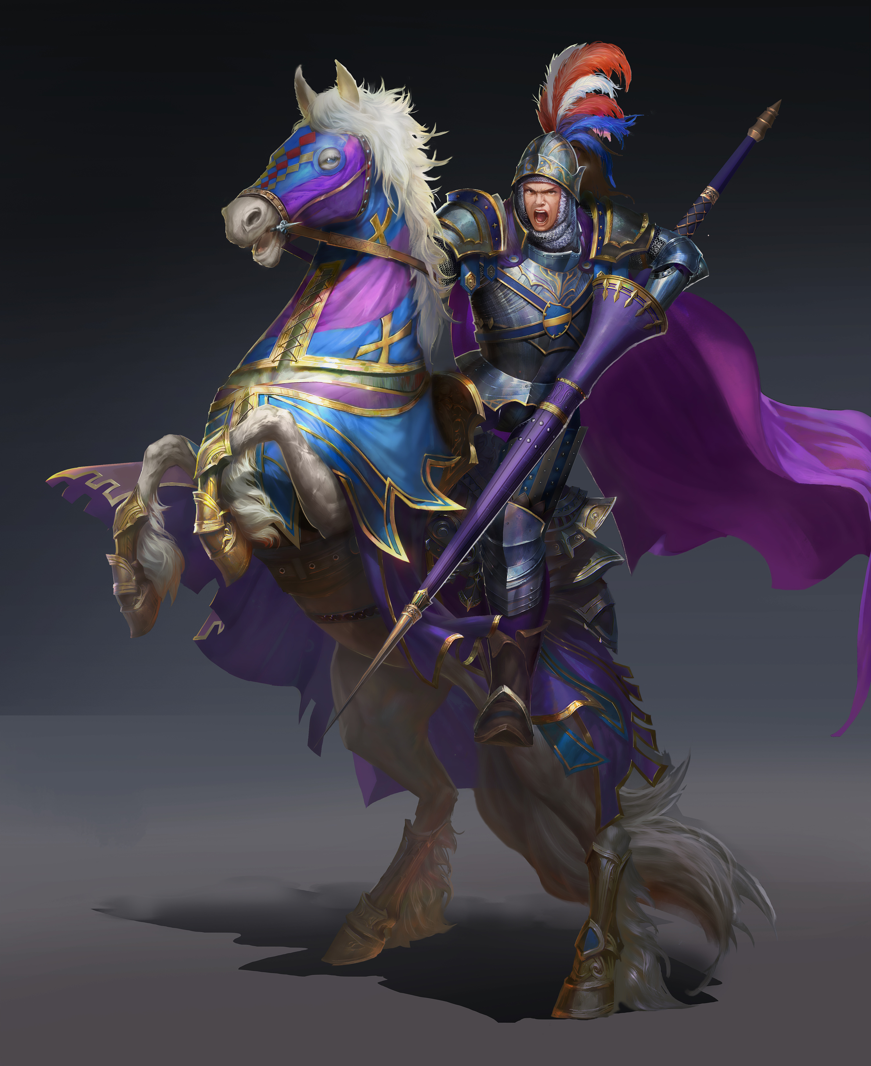 骑兵|插画|游戏原画|东云先升 - 原创作品 - 站酷 (zcool)