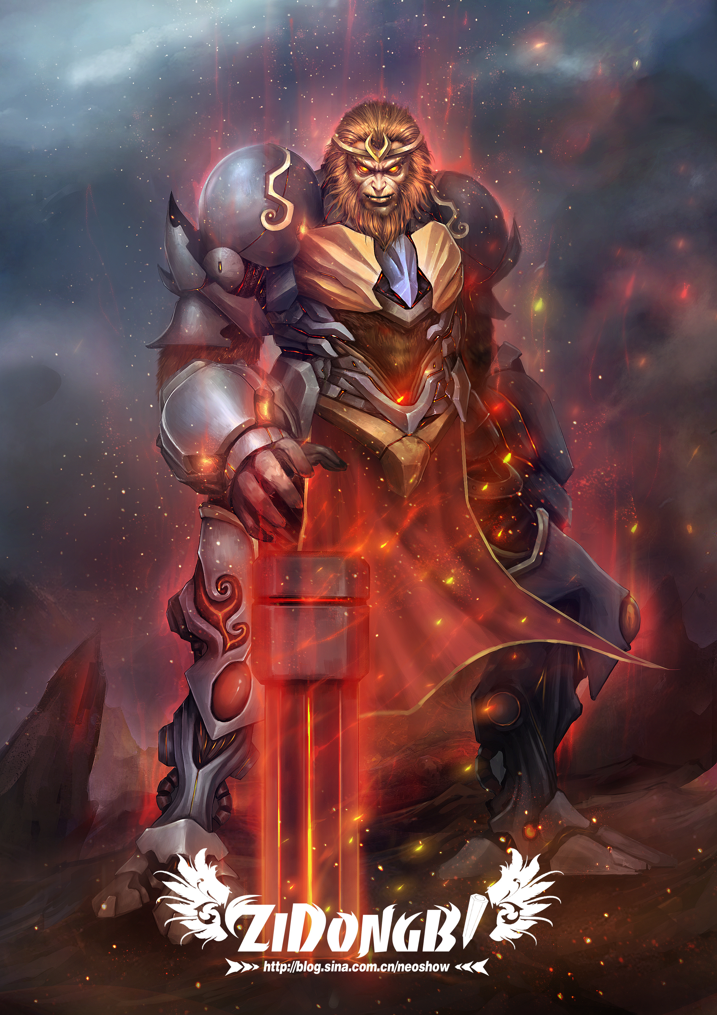 激斗西游系列-真假猴王|插画|游戏原画|autopen - 原创作品 - 站酷