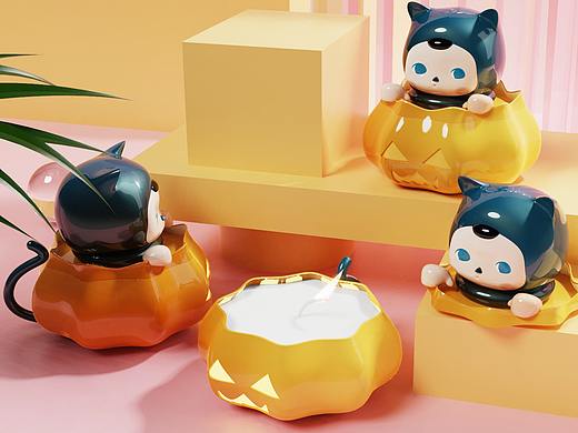 毕奇PUCKY✖POP MART 衍生香薰系列产品设计