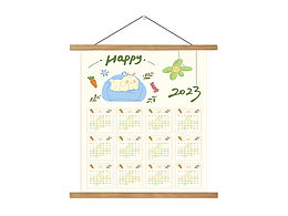 2023插画年历海报