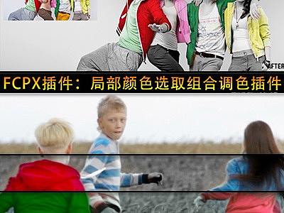 FCPX插件：局部颜色选取组合调色插件 90种效果 ProPalette