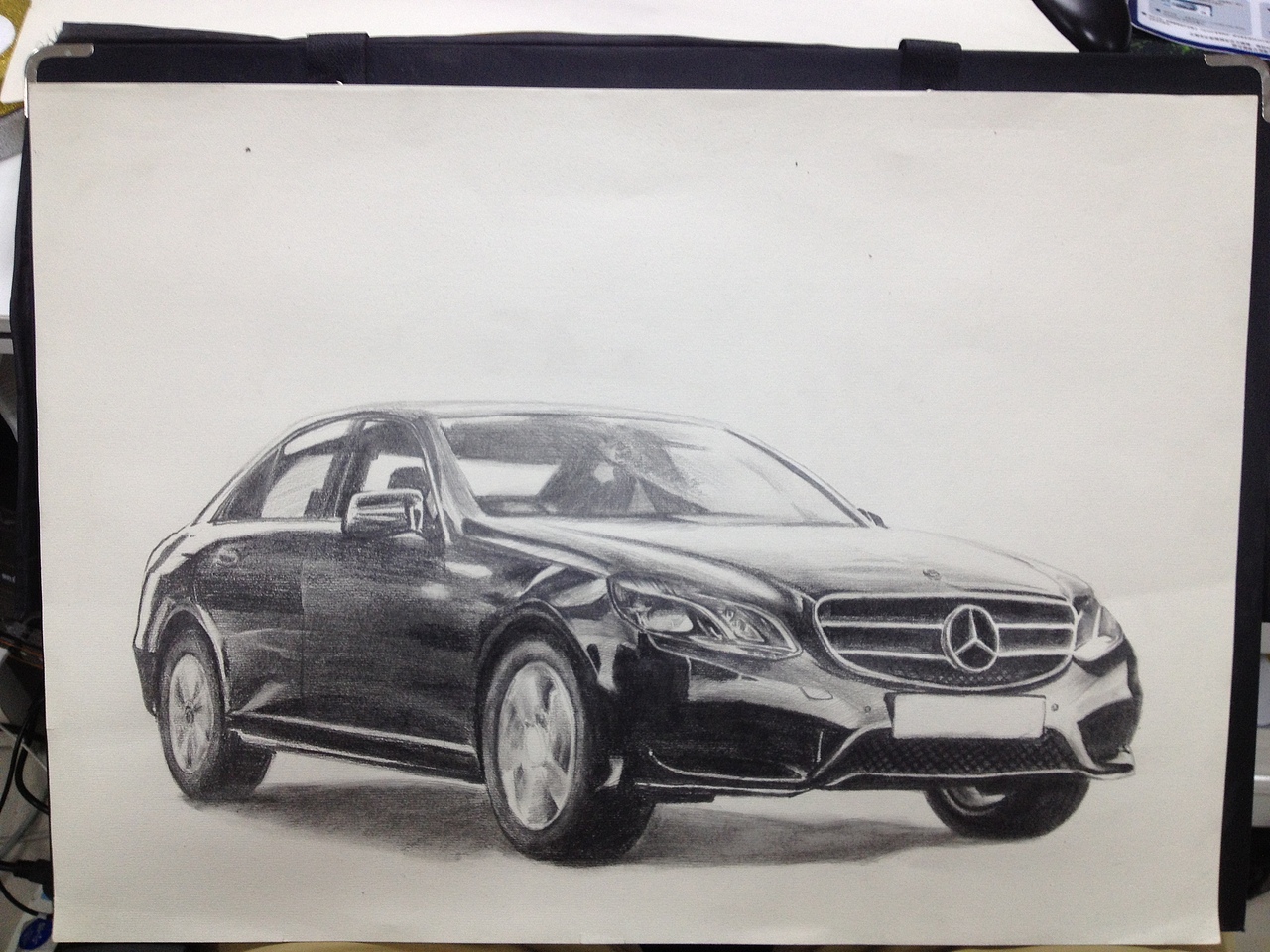 奔驰e-class-素描