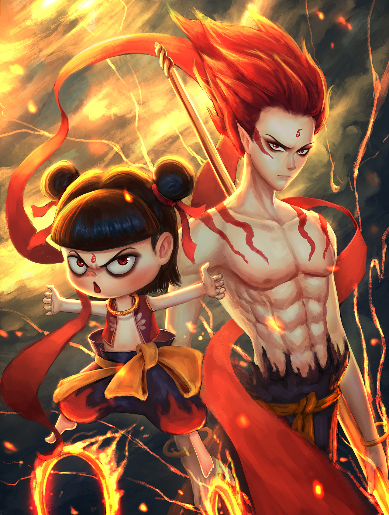 哪吒之魔童降世|插画|游戏原画|贝柯汉诺_原创作品-站酷zcool