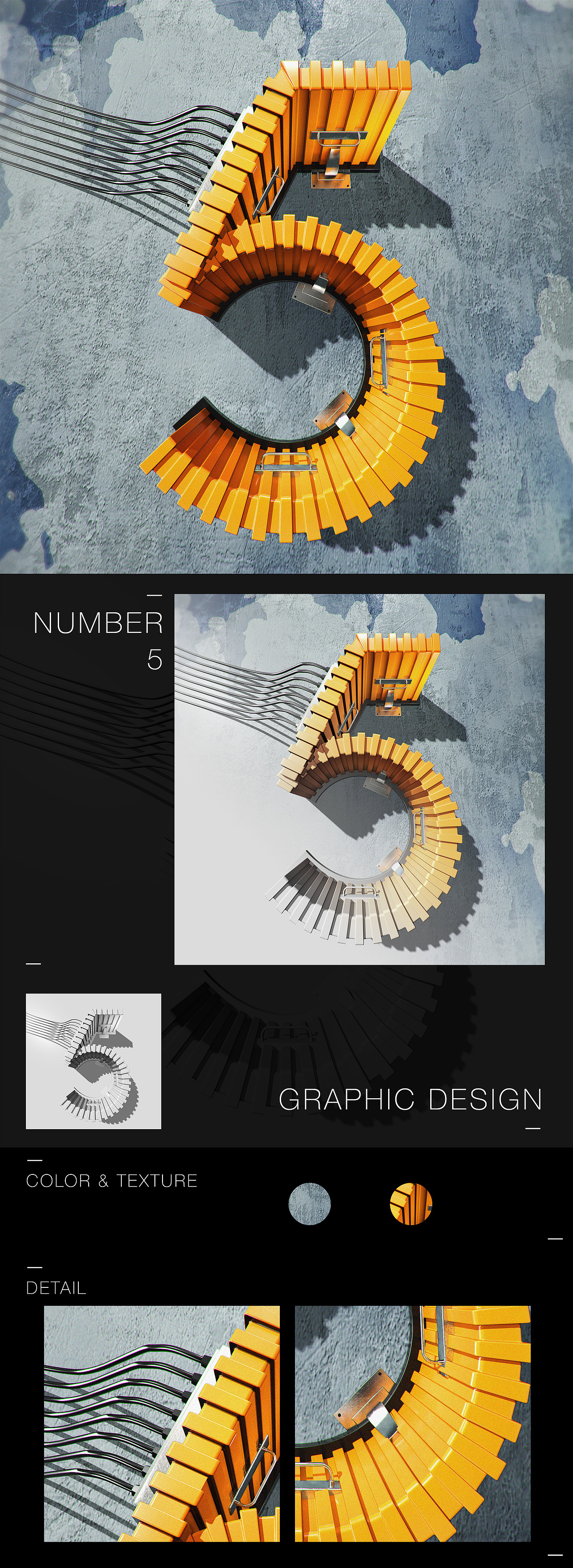 NUMBER GRAPHIC DESIGN by C4D（图ZNjk0MjA1ODg=） - 其他三维 - 站酷设计师Samuel君原创素材 - 站酷ZCOOL