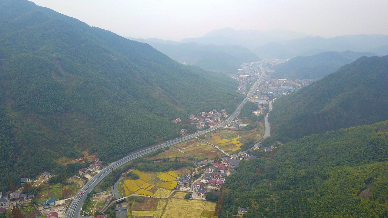 浙江省杭州市余杭区泗溪村风景照