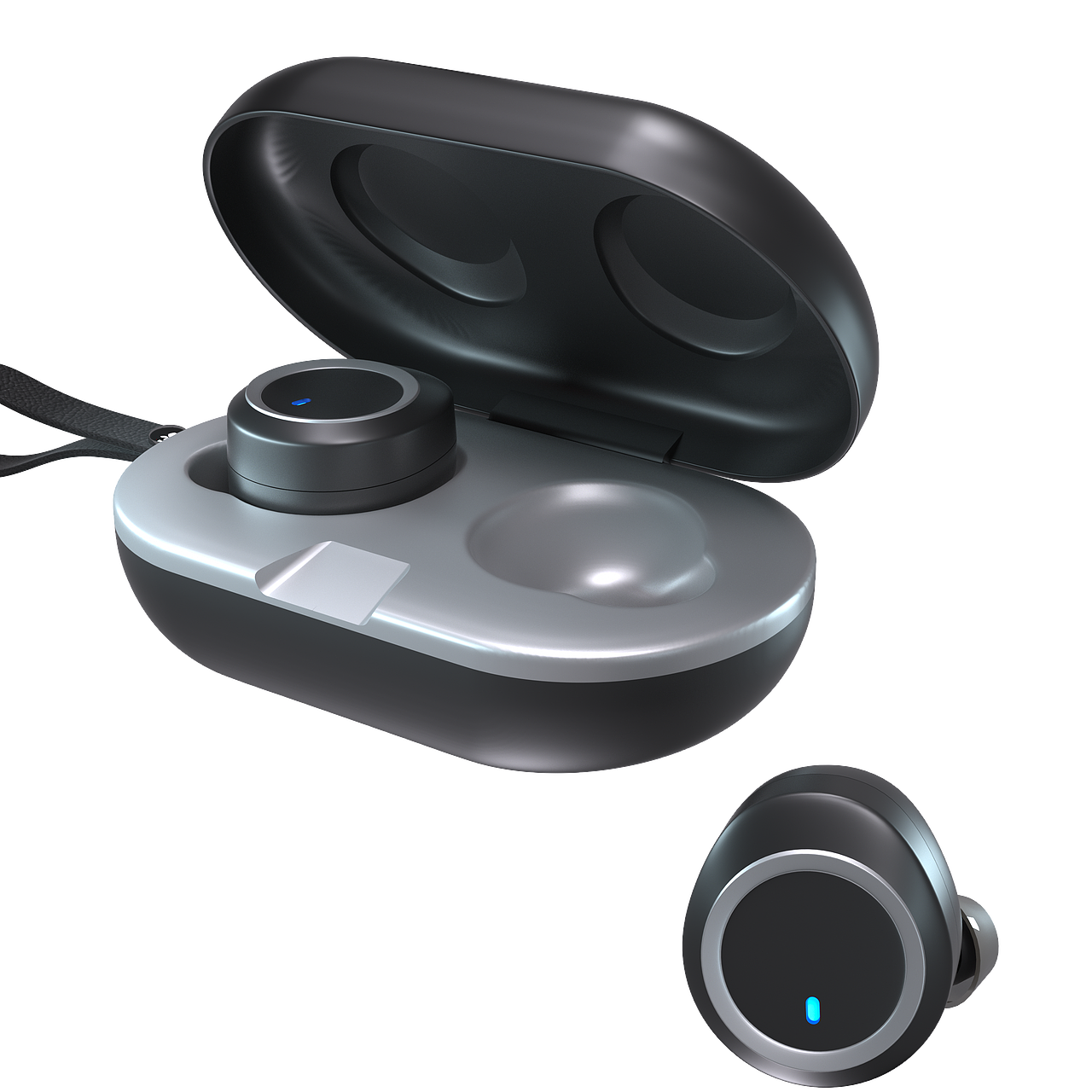 蓝牙耳机建模渲染