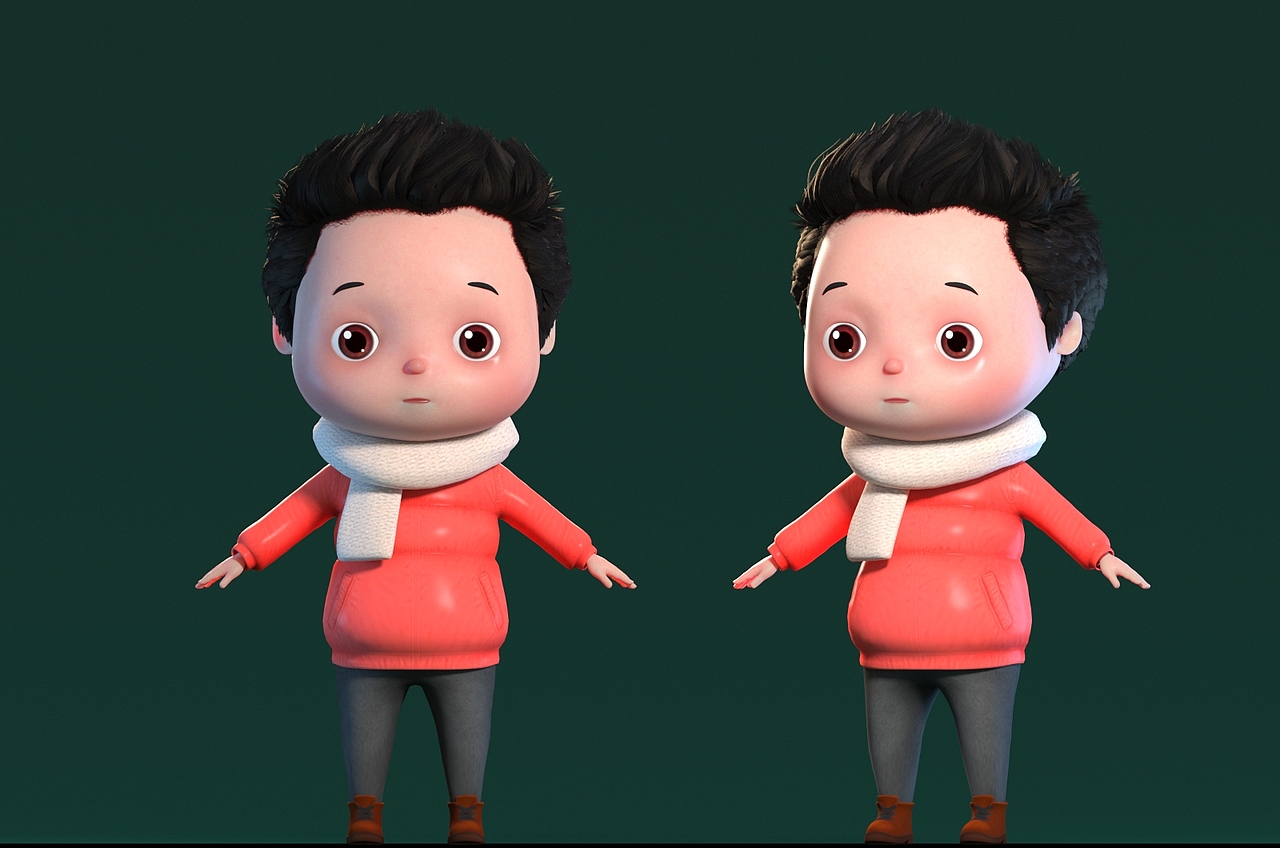 卡通人物三维建模盲盒制作玩偶模型