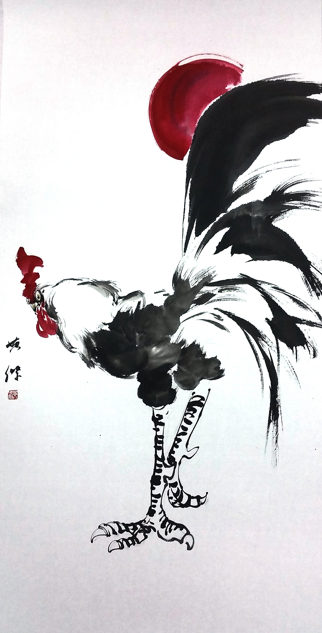 郑英杰丁酉年鸡鸣迎丰年个人水墨画鸡展（图ZNjg4NTUxNjg=） - 绘画 - 站酷设计师TeeYJ原创素材 - 站酷ZCOOL