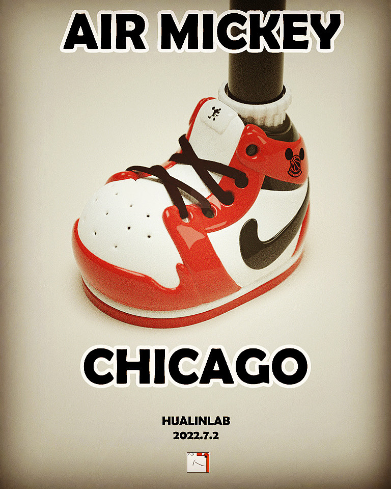 米奇的“aj1”芝加哥配色（图ZMzA3MjU0MTEy） - 人物/生物 - 站酷设计师卓别林原创素材 - 站酷ZCOOL