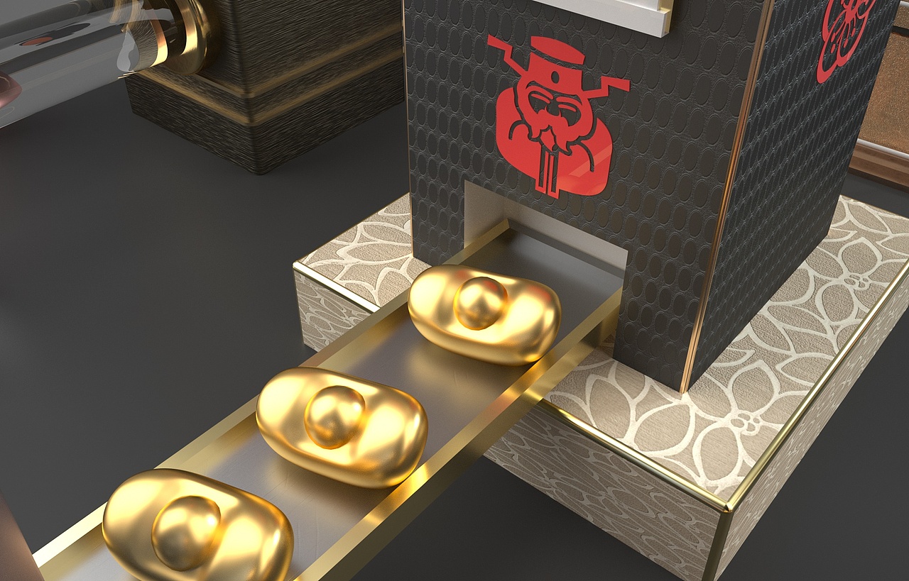 新年创意C4D场景练习