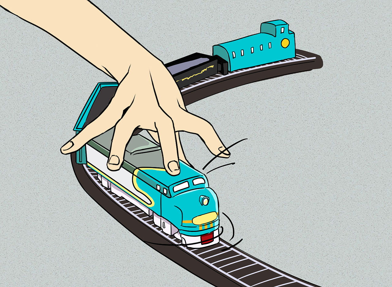 单格漫画案例如果发现偏离了人生轨道