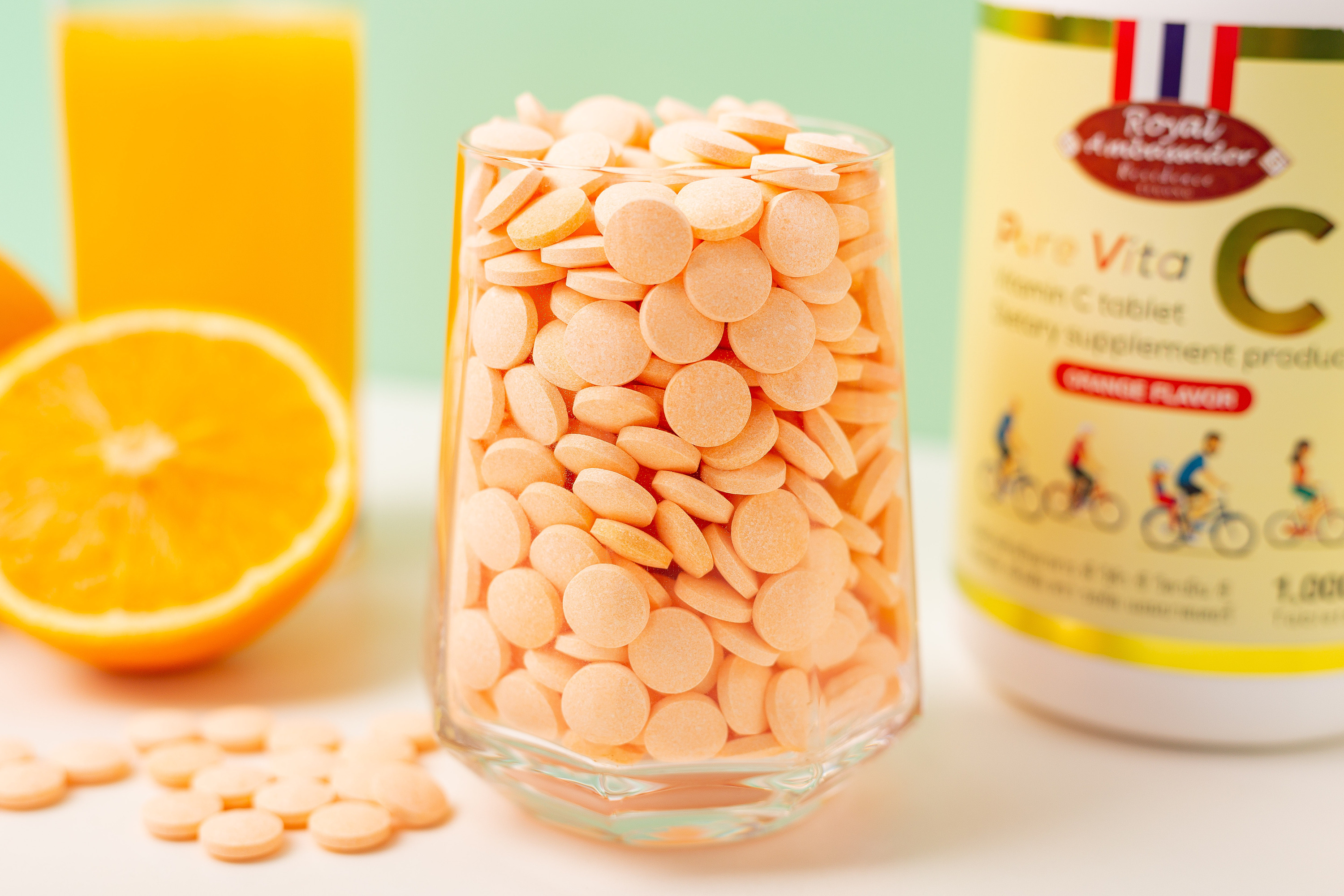 pure vita香橙味维生素c压片糖果