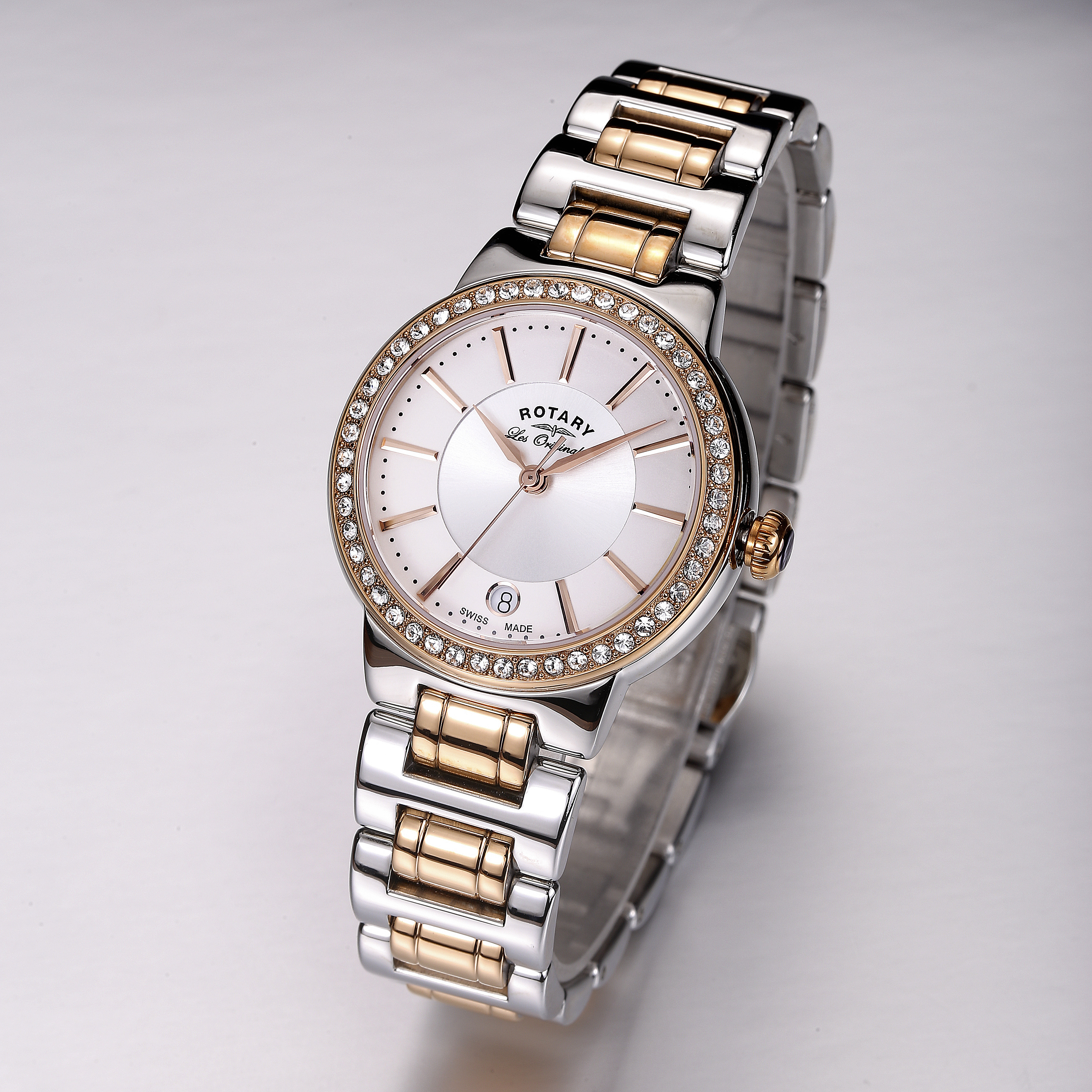 罗西尼(ROSSINI)手表启迪系列商务风格情侣对表钢带女士机械腕表5666（特价表）_罗西尼