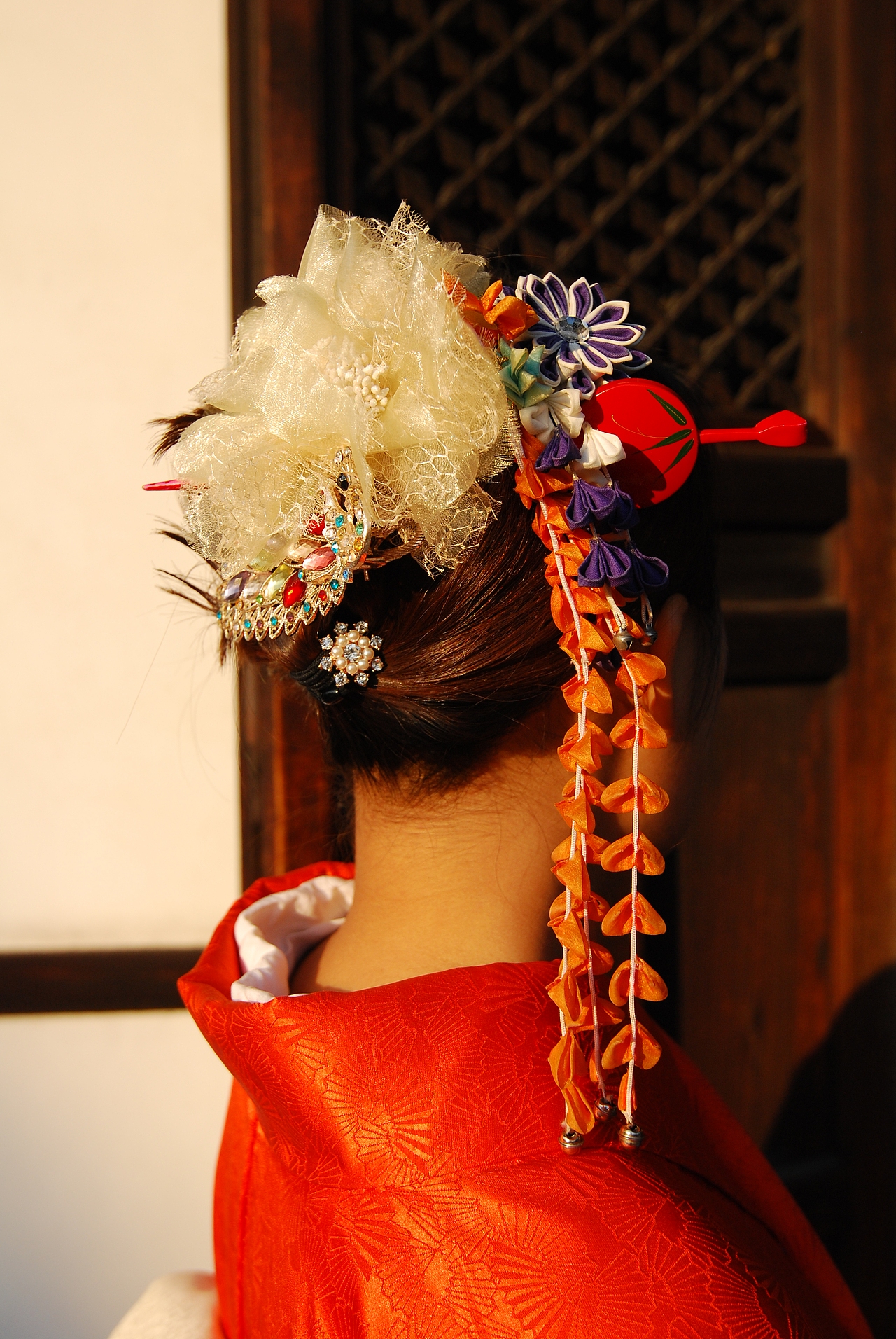 和服体验 京都 红叶 山水 树木 高台寺