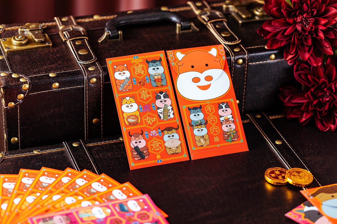 2021“牛连忘返”新年春节礼盒（图ZMjcxNTAwNjMy） - 品牌 - 站酷设计师广州知了文化创意原创素材 - 站酷ZCOOL