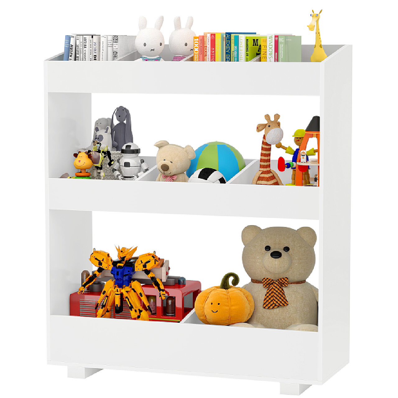 现代书柜手办展示柜玩具公仔-室内设计-拓者设计吧