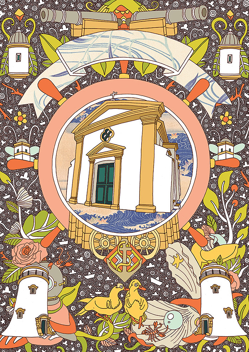 《澳門之美麗教堂》系列-聖母雪地殿堂及燈塔