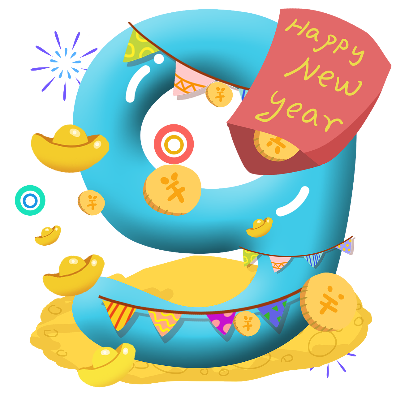 元旦主题APP菜单栏icon图标（图ZMTM5ODA3MTQ0） - APP界面 - 站酷设计师shuang_0210原创素材 - 站酷ZCOOL