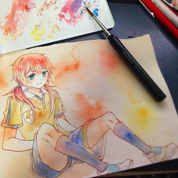 【插画-同人】以前画的一点小水彩（图ZMjA0ODEzNjQ=） - 新锐潮流插画 - 站酷设计师一锅香蕉原创素材 - 站酷ZCOOL