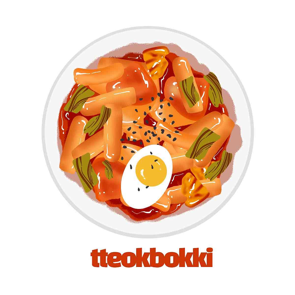 手绘韩餐(原创作品,已授权,勿商用