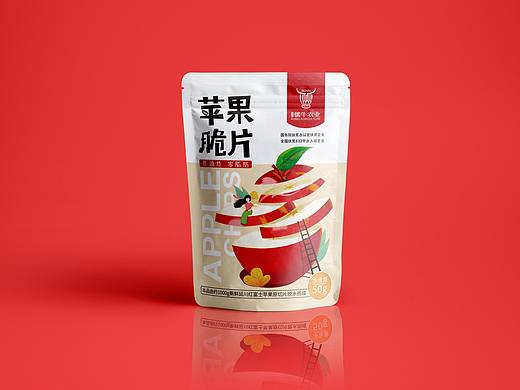 苹果脆片包装（个人主页-ZNDg0NjU1NTY=） - 商业插画 - 站酷设计师赵多肉原创素材 - 站酷ZCOOL