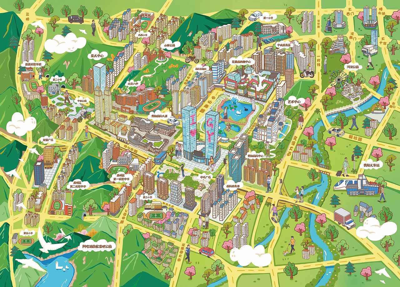 贵阳花果园地图