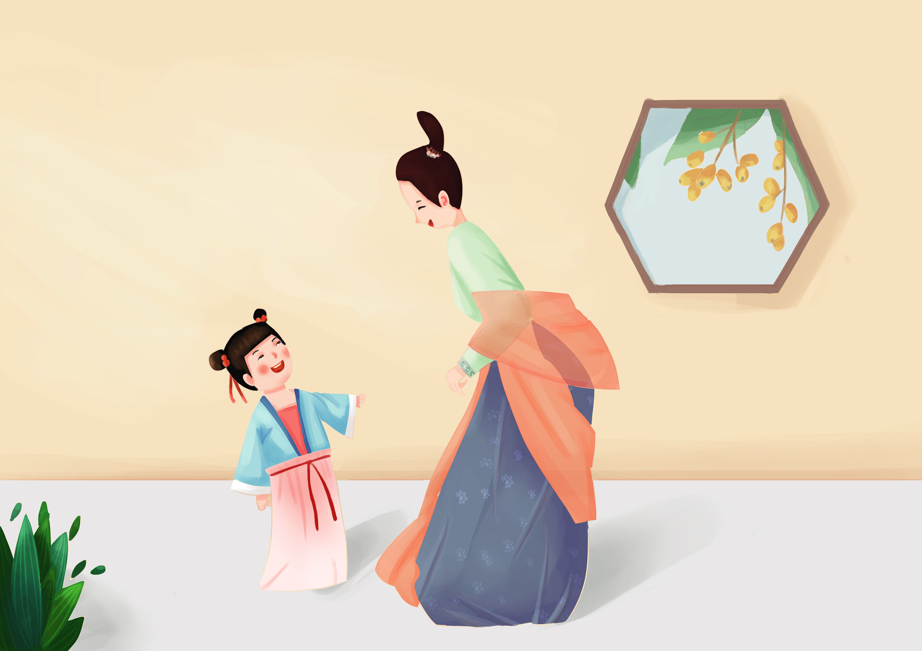 古人趣事—儿童插画