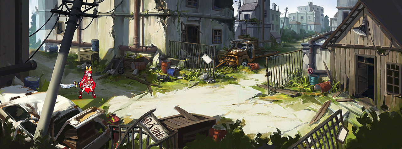 废旧的工厂|插画|游戏原画|大彬小匠_原创作品-站酷zcool