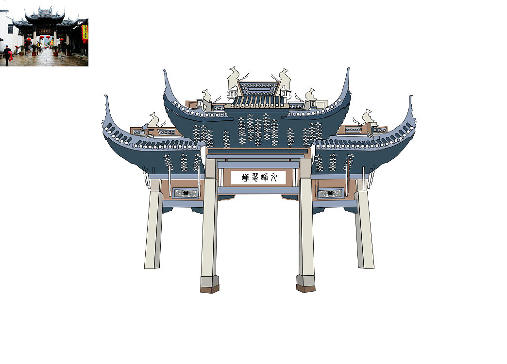 无锡惠山古镇的建筑