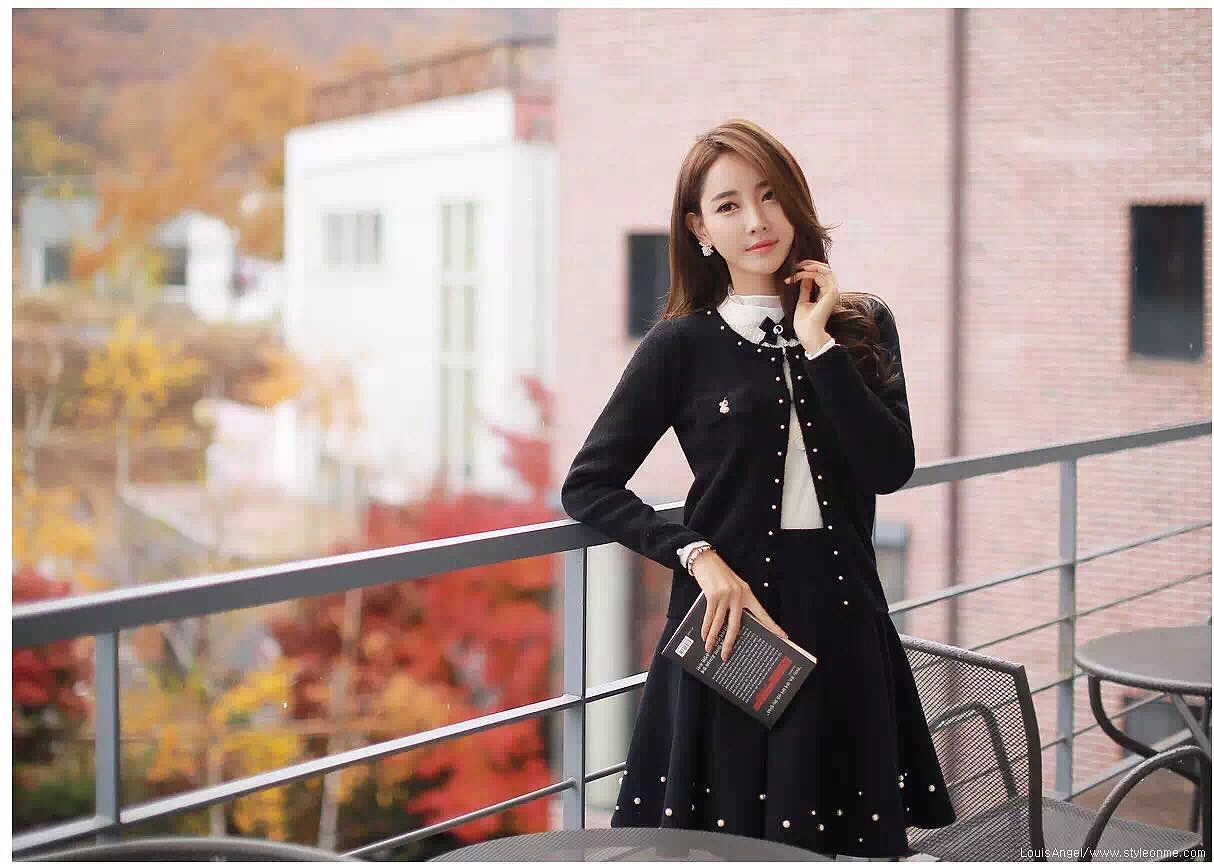 韩模电商女装模特拍图 服装拍图 模特服装街拍网拍