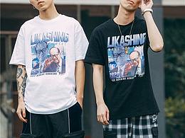 T恤印花设计图案个性图案印花单件定制展示