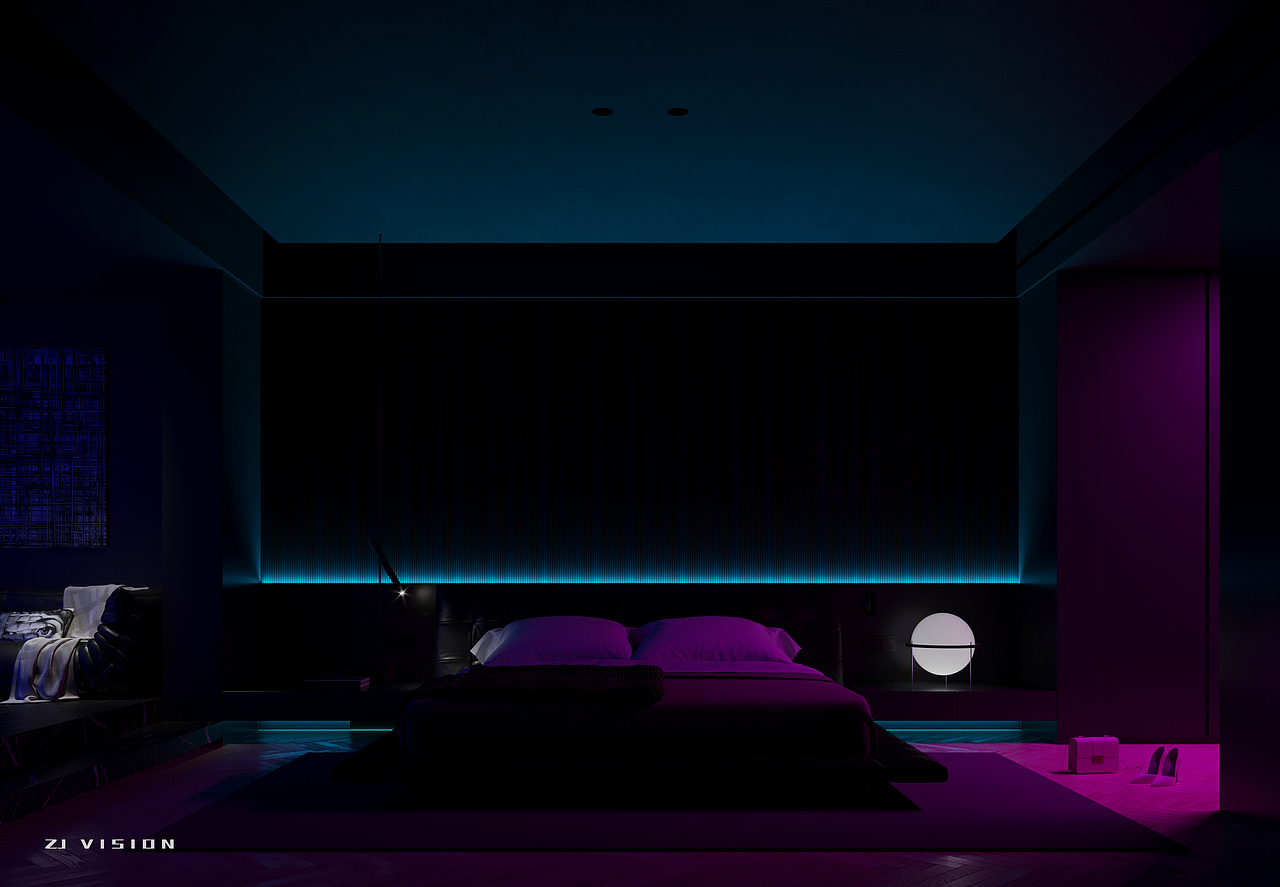 现代风卧室表现